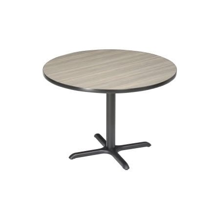 Interion 36 Round Restaurant Table, Charcoal